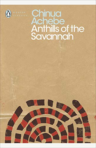 "Book cover with tan background, red and black anthill design, and white text."
