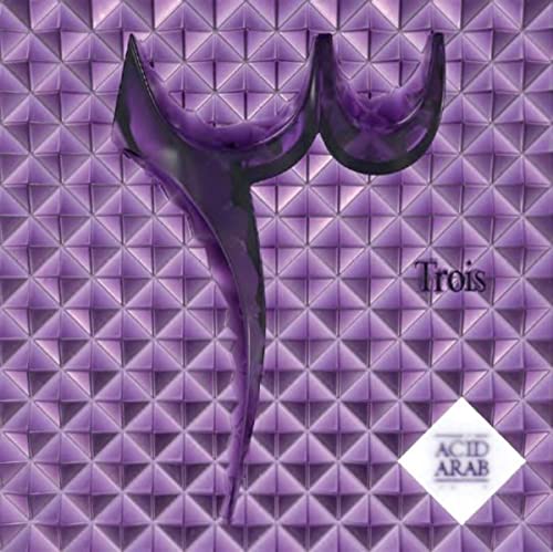 Purple geometric album cover with a stylized, dark purple number three.