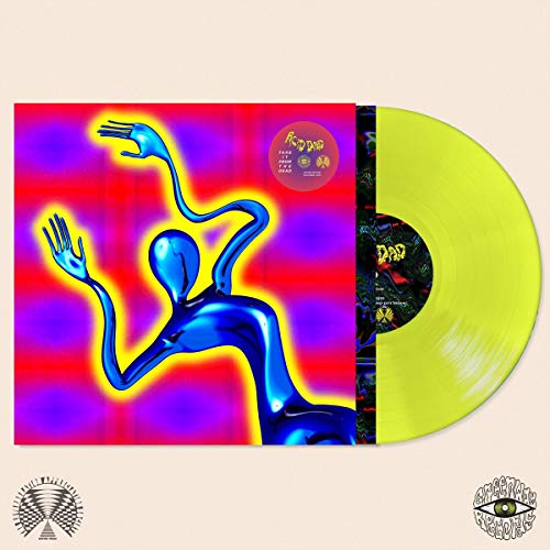 Acid Dad vinyl record with colorful cover art of a blue figure.
