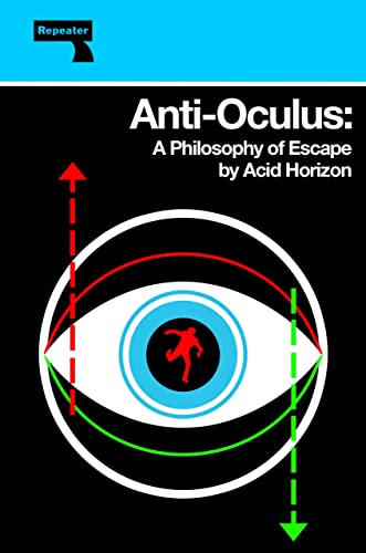 Book cover with a stylized eye graphic containing a red silhouette on black background.
