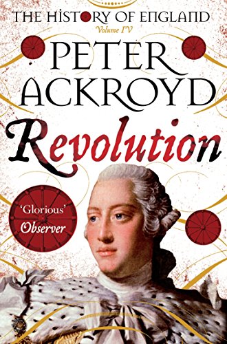 Book cover with portrait of man in 18th-century attire and title "Revolution" by Peter Ackroyd.