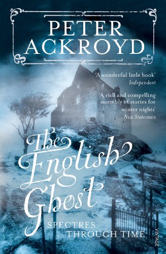 Book cover: haunted house in a snowy, misty landscape, titled "The English Ghost.