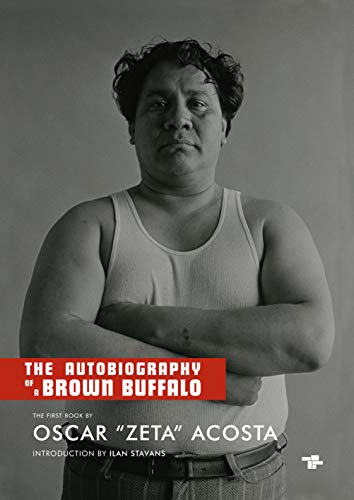 Book cover featuring a portrait of Oscar "Zeta" Acosta in a tank top.
