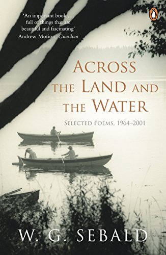 Book cover: grayscale image of boats on water, title "Across the Land and the Water".