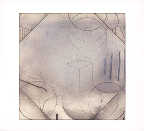 Abstract CD cover for Actress’ “Ghettoville” with blue lines and shapes.