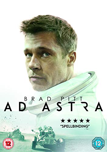 DVD cover for Ad Astra featuring Brad Pitt in a space suit.