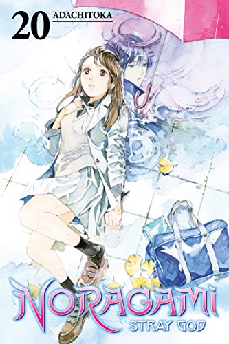 Noragami volume 20 cover: two figures with an umbrella in rain.