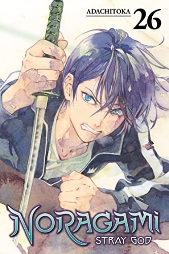 Watercolor illustration of a blue-haired character holding a sword on a manga cover.