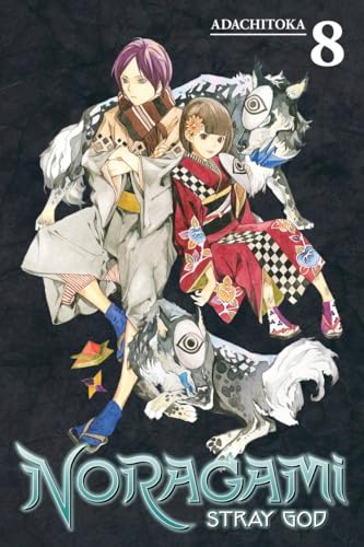 Manga cover featuring two characters and two wolf-like creatures on a dark background.