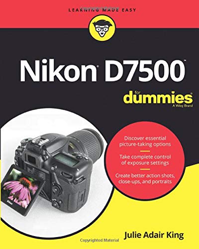 Book cover featuring a black Nikon D7500 DSLR camera and text.