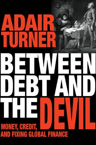 Book cover: "Between Debt and the Devil" with a historical painting.