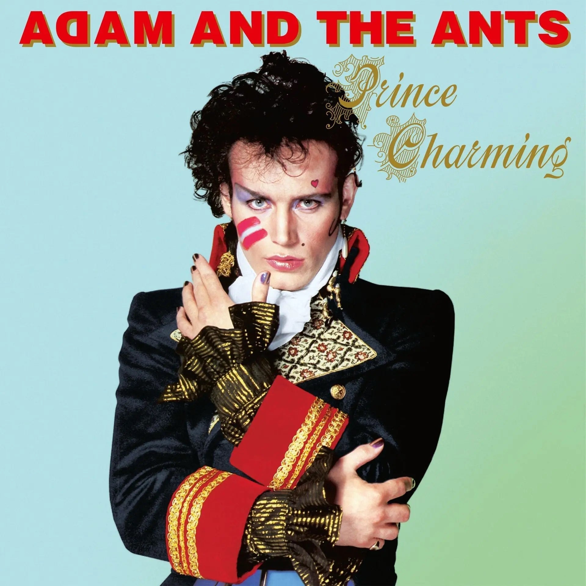 Adam Ant album cover, “Prince Charming,” featuring a portrait of the artist.
