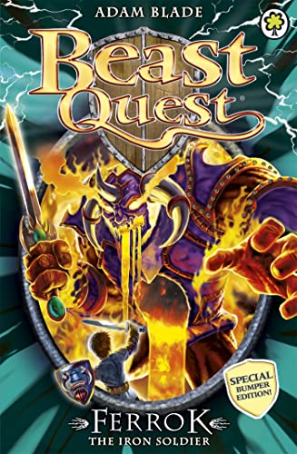 Book cover featuring a knight battling a large, armored, purple beast.