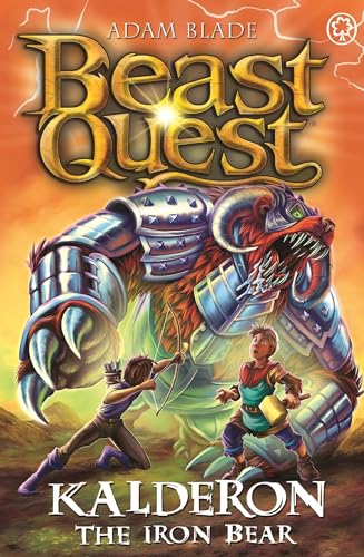 Book cover: armored bear looms over a boy with a bow and arrow.