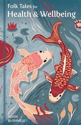 Book cover with illustrated koi fish swimming in teal water.
