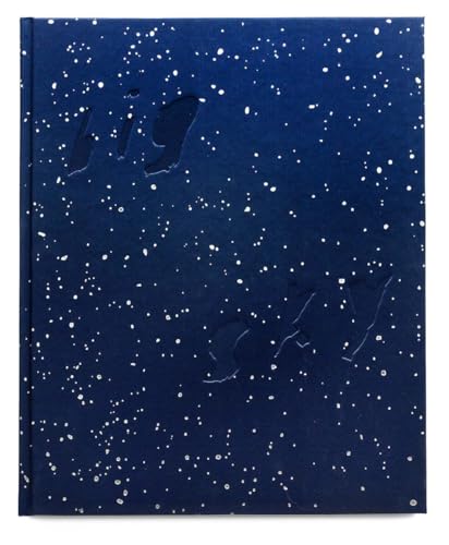 Dark blue book cover with cut-out lettering and scattered white dots.