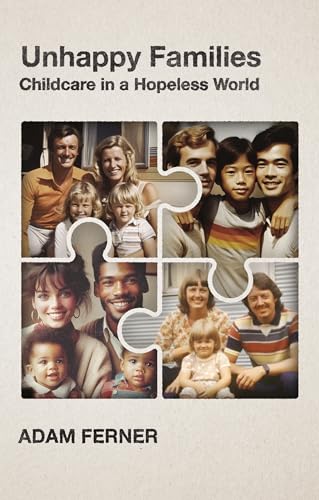 Book cover with a puzzle of diverse families and the title "Unhappy Families".
