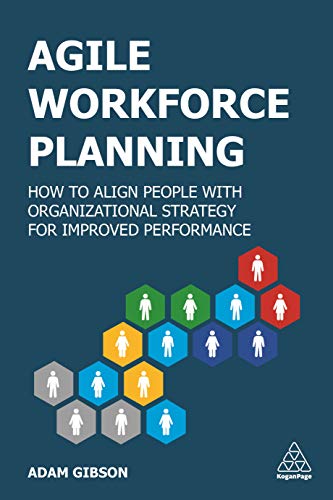 Book cover: "Agile Workforce Planning" with hexagonal figures of people.