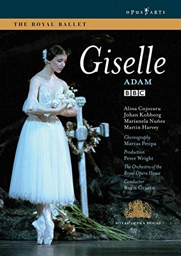 DVD cover for "Adam: Giselle" featuring Alina Cojocaru in ballet attire.