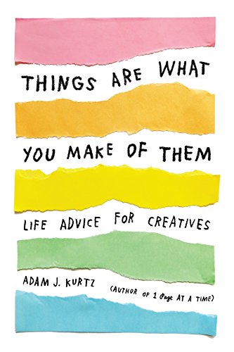 Book cover with torn paper strips and handwritten-style text.