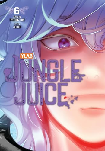 “Jungle Juice, Vol. 6” cover: close-up of a character with purple eyes and hair.