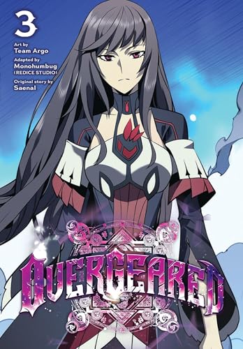 Book cover: anime-style woman in armor, title "Overgeared, Vol. 3".