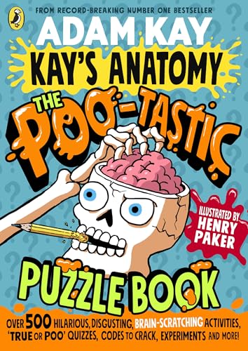 Book cover: cartoon skeleton head filled with brains, title "Kay's Anatomy.