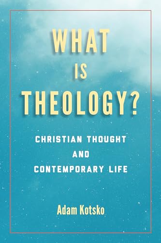 Book cover with title "What Is Theology?" in gold lettering.