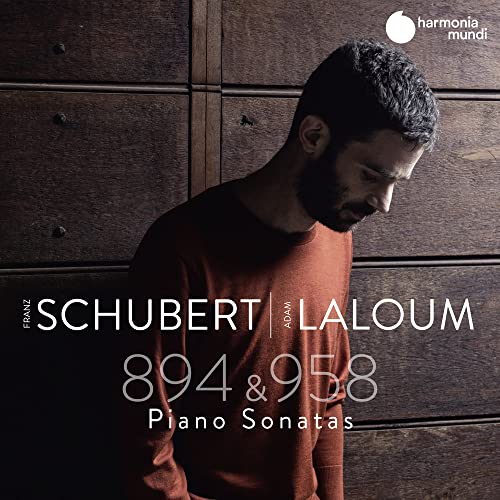 CD cover featuring pianist Adam Laloum, Schubert piano sonatas 894 & 958.