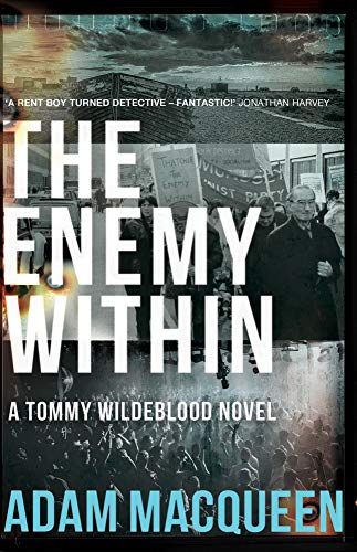Book cover: "The Enemy Within" with a man and protest scene.