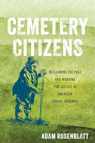 Book cover: "Cemetery Citizens" with image of person tending a grave.