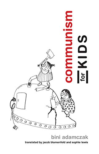 Book cover: black and white illustration of children with a hammer and tools.