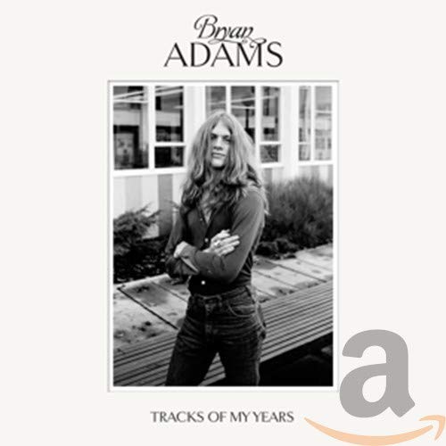 Black and white album cover for Bryan Adams’ “Tracks Of My Years.”