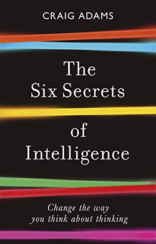 Book cover: "The Six Secrets of Intelligence" with colorful stripes.