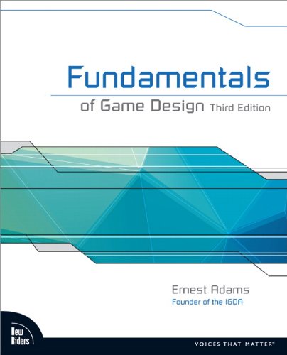 Book cover: “Fundamentals of Game Design” third edition, by Ernest Adams.