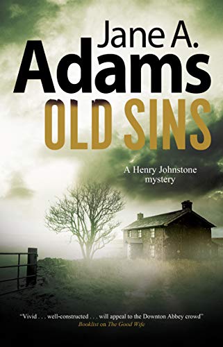 Book cover: "Old Sins" by Jane A. Adams, featuring a misty landscape.