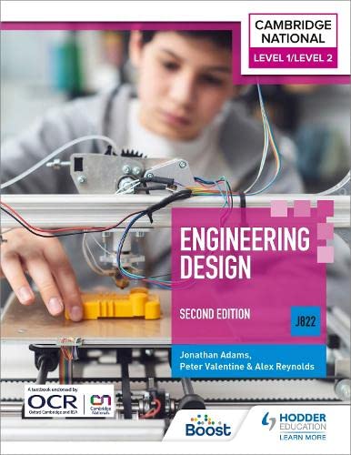Textbook cover for Engineering Design Second Edition featuring a student with electronic components.