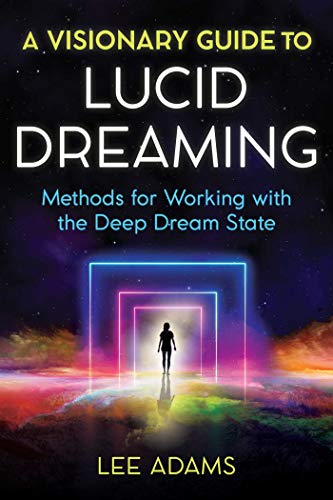 Book cover showing a silhouette standing before neon portals against a starry, colorful background.