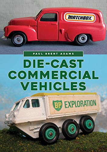 Book cover featuring red and white die-cast toy vans and trucks.