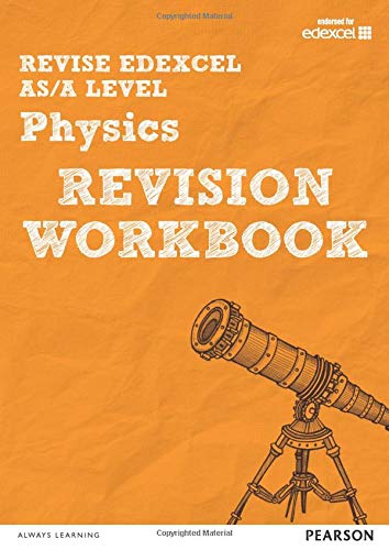 Orange physics revision workbook cover with a telescope illustration.