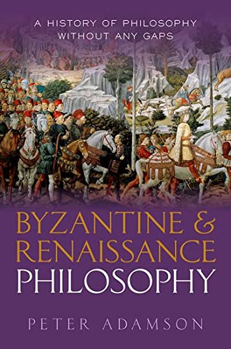 Book cover: “Byzantine & Renaissance Philosophy” with a Renaissance painting.