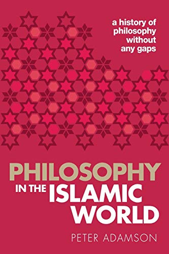 Book cover: "Philosophy in the Islamic World, Volume 3" with red geometric pattern.