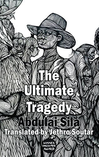 Book cover: black and white illustration of people, title “The Ultimate Tragedy.”