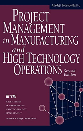 Book cover: “Project Management in Manufacturing and High Technology Operations,” second edition.