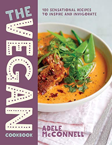 Vegan cookbook cover with a bowl of food and the title text.