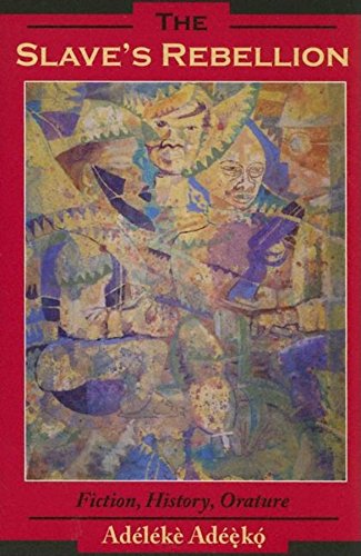Book cover: “The Slave’s Rebellion” with abstract, colorful figures.