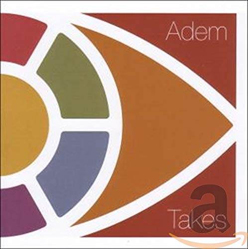 CD cover for Adem’s “Takes” with abstract eye-like colorful design.