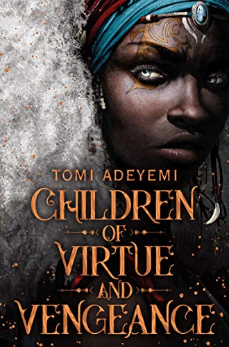 Book cover featuring a close-up portrait of a woman with gold markings and headwrap.