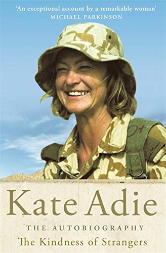 Book cover featuring Kate Adie in camouflage, smiling, with title text.