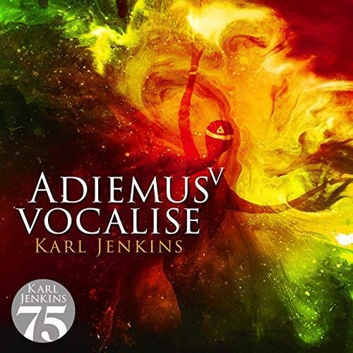 CD cover for “Adiemus V - Vocalise” with abstract, colorful imagery.